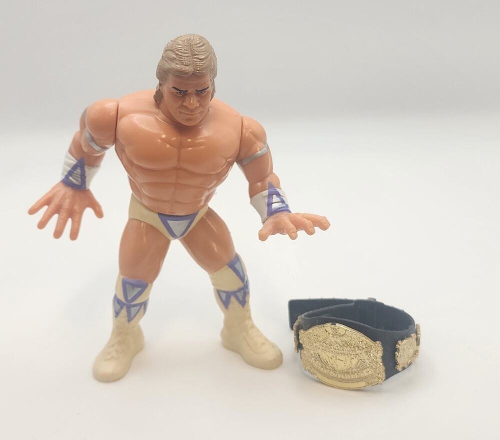 WWF Hasbro Titan Series 8 Lex Luger Wrestling Action Figure 1991 with Belt